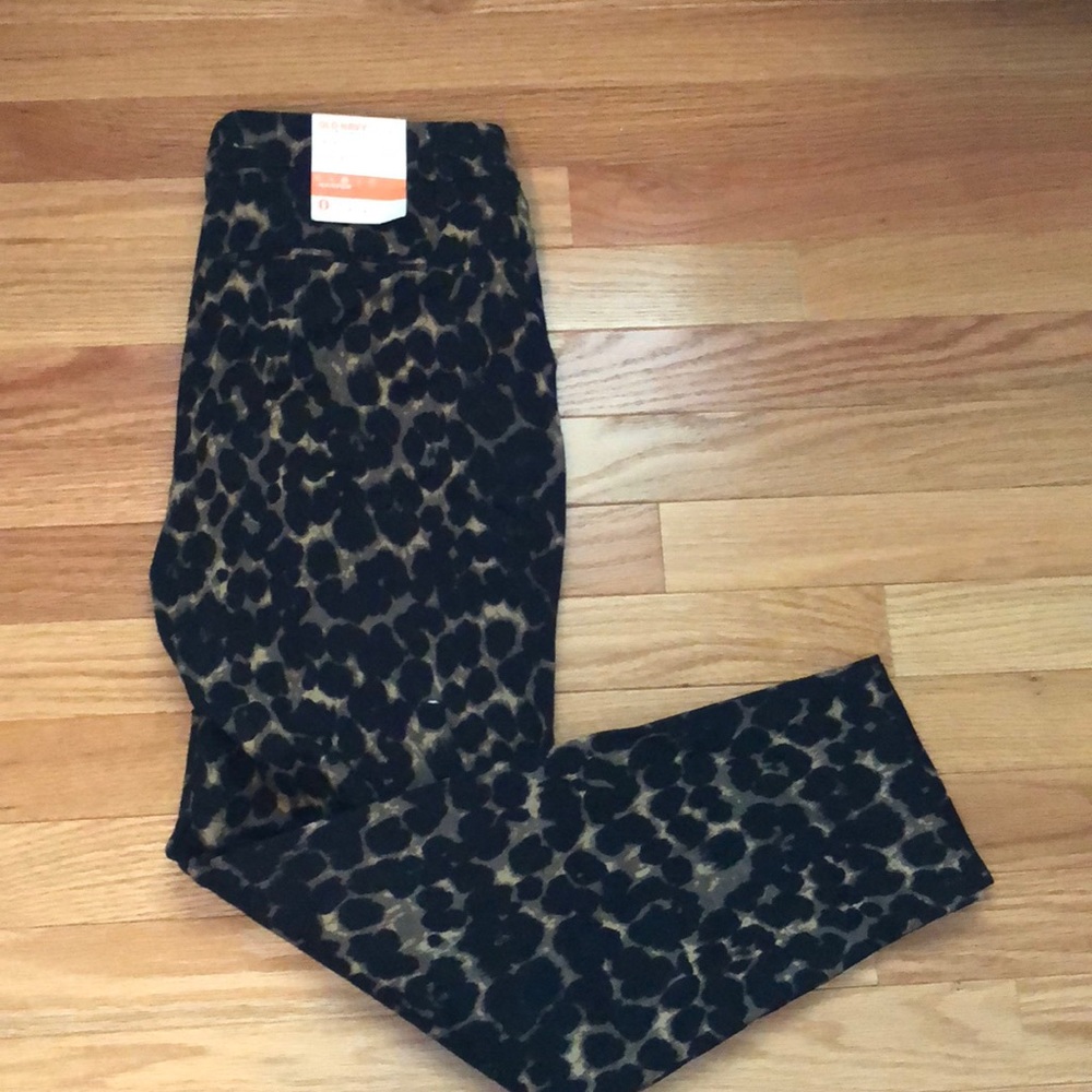 Leopard print pants old navy